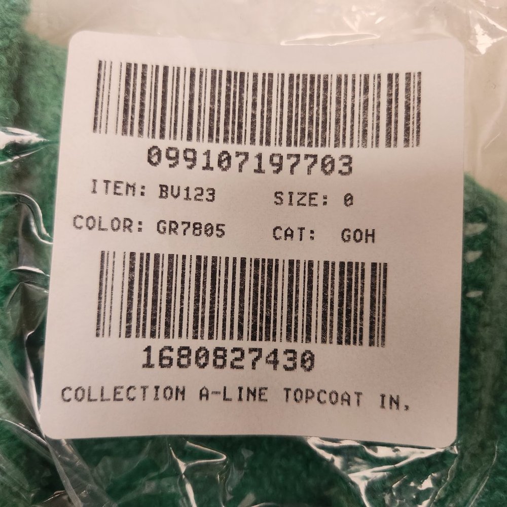 WANTED/SALE 00 A-line topcoat in Italian wool-bouclé blend - Picture 11 of 15